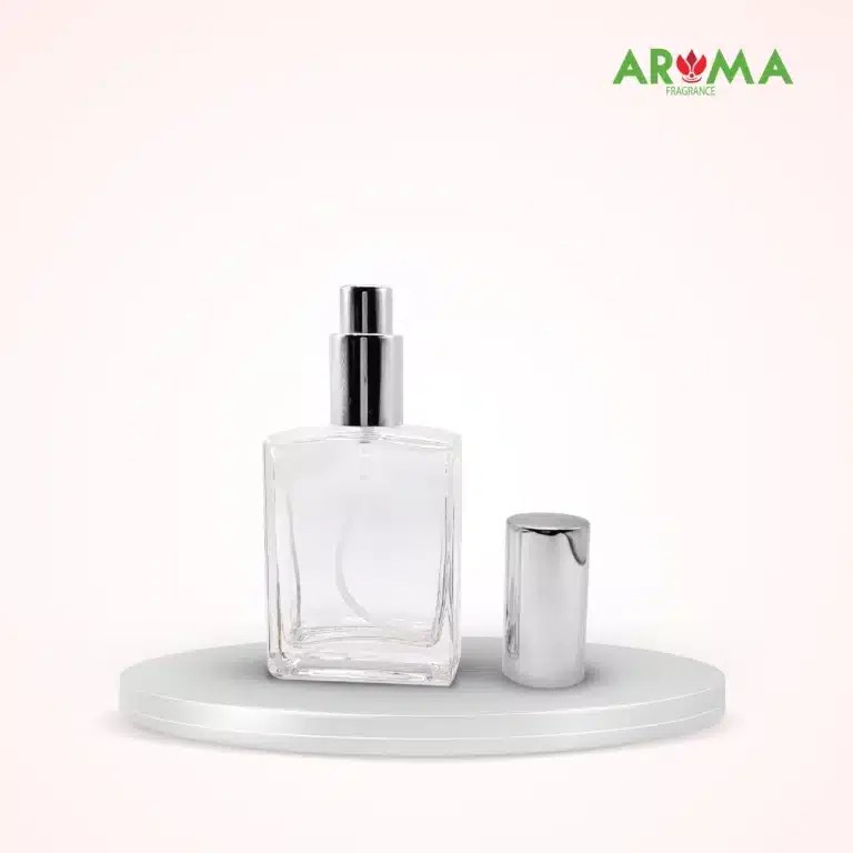 B11 GLASS 2OZ RECTANGLE SHAPE SILVER SPRY B11 silver spry